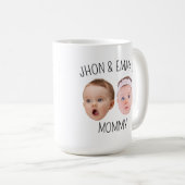 顔パーソナライズされた写真マグカップ、母の日の贈り物 コーヒーマグカップ (正面右)