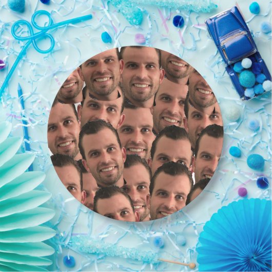 顔パーソナライズされた写真ユニークフォト誕生日Na ペーパープレート (パーティー)