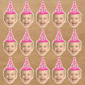 顔パーソナライズされた誕生日の好意バチュラーパーティ シール