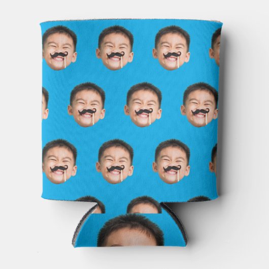 顔パーソナライズされた誕生日の好意バチュラーパーティ 缶クーラー (正面)