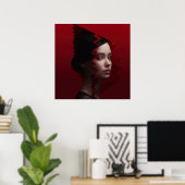 顔ファッション ポスター (ホームオフィス)