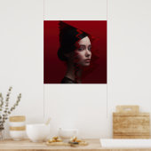 顔ファッション ポスター (キッチン)