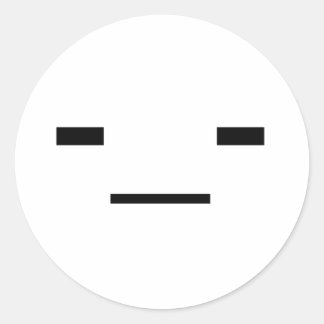 顔フラット ラウンドシール