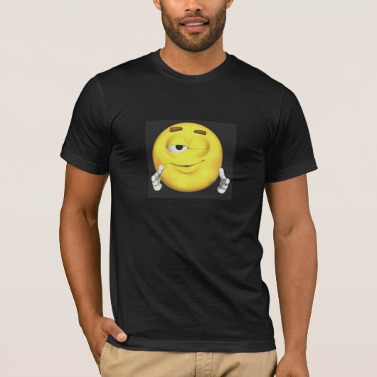 顔ブラックTシャツ Tシャツ (正面)