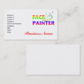 顔ペインターの名刺 名刺 (正面/裏面)