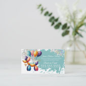 顔ペイント フェイスペインター 風船ねじり 名刺 (スタンド正面)