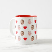 顔マグカスタム、ベビー写真マグ ツートーンマグカップ (正面左)