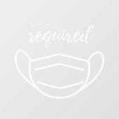 顔マスクが必要なプロフェッショナル業務 ウィンドウサイン (シート)