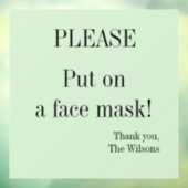 顔マスクの窓のデカール ウィンドウサイン (シート3)