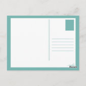 顔マスクの輝くシーン ポストカード (裏面)