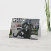 顔マスクを着用する女性 – NYCカード カード (正面)