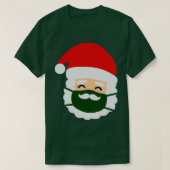 顔マスクサンタクラシッククリスマスムスタッシュTシャツ Tシャツ (デザイン正面)
