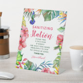 顔マスクステーショントロピカルハワイアン結婚ズ 台座サイン (インサイチュ)