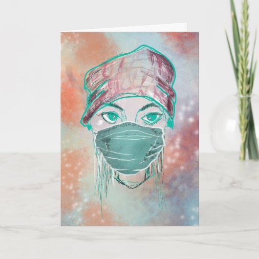 顔マスクスパークルシーン カード (正面)