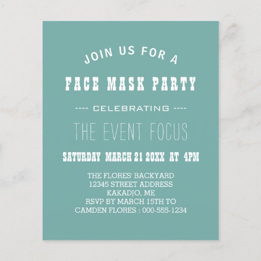 顔マスクパーティー (裏面)