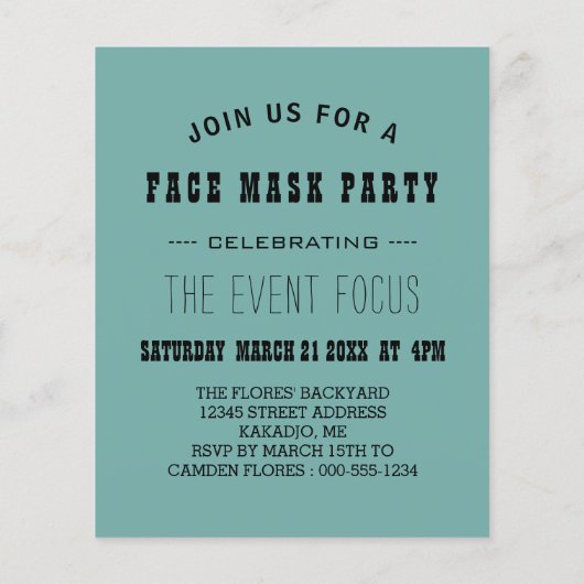 顔マスクパーティー (裏面)