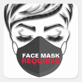 顔マスク必要なヘアスタイルをカバーStudioラッシュ スクエアシール