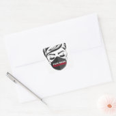 顔マスク必要なヘアスタイルをカバーStudioラッシュ スクエアシール (封筒)