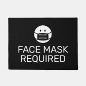 顔マスク必要ドアマットの店用サイン ドアマット (正面)