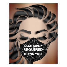 顔マスク必須Covid美容師グリッター