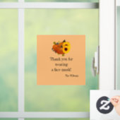 顔マスク秋感謝祭 ウィンドウサイン (ホーム)