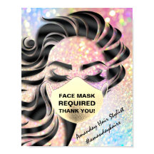 顔マスク被覆必要土中グリッターホログラム