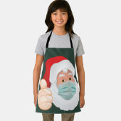顔マスクSanta Claus親指アップ， ZSD エプロン (インサイチュ)