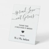 顔マミニマルスクモダン結婚ステーションの安全性 台座サイン (正面)