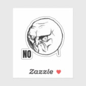 顔ミームなし シール (シート)