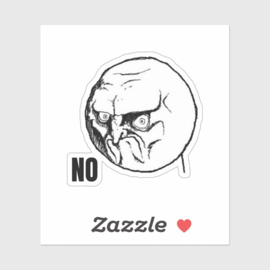 顔ミームなし シール (シート)