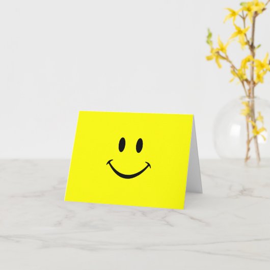 顔メモカード カード (黄色い花)