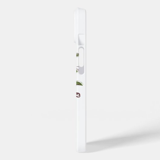 顔ラインアート抽象芸術芸術作品 Case-Mate iPhoneケース (裏面 / 左)