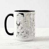 顔ラインアート マグカップ (左)