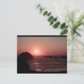 顔ロックアットサンセットインバンドンオレゴン葉書 ポストカード (スタンド正面)