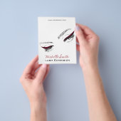 顔ロングラッシュアイライナーラッシュエクステンション チラシ (手)