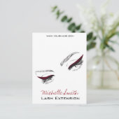 顔ロングラッシュアイライナーラッシュエクステンション ポストカード (スタンド正面)