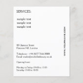 顔ロングラッシュピンクリップラッシュエクステンション チラシ (裏面)