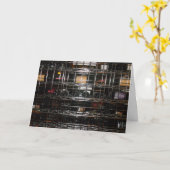 「顔ワインラック」お祝いカード カード (黄色い花)