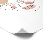 顔ワンラインアートプリントバリューポスター ポスター (角)