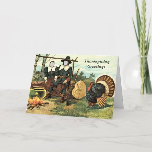 顔ヴィンテージ感謝祭… シーズンカード (正面)