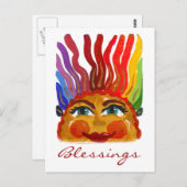 顔上はがき ポストカード (正面/裏面)