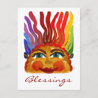 顔上はがき ポストカード