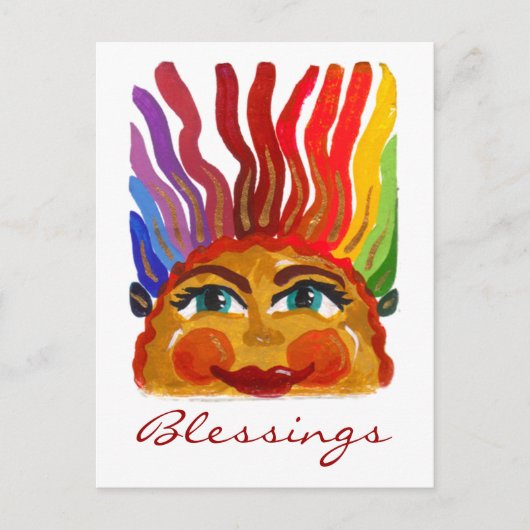 顔上はがき ポストカード (正面)