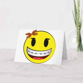 顔付きブレース – 女の子 カード