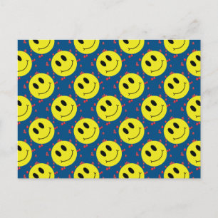 顔付赤いハート ポストカード