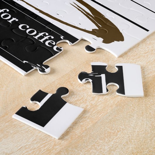 顔写真のコーヒー・マグのコップの漫画のミーム ジグソーパズル (側面)