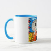 顔写真のコーヒー・マグ マグカップ (左)