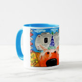 顔写真のコーヒー・マグ マグカップ (正面左)