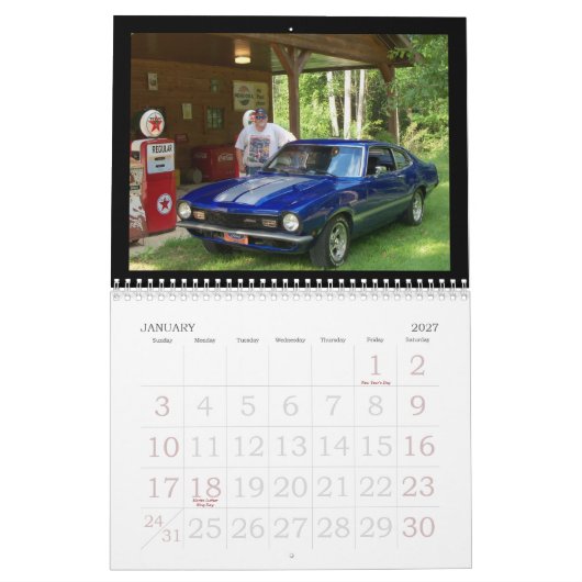 顔写真2013年 カレンダー (1月 2027)