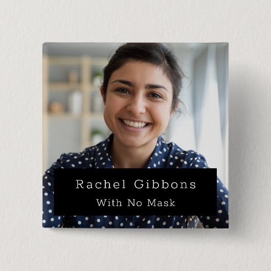 顔写真IDボタン 缶バッジ (正面)